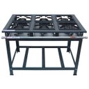 Ver imagem 1 de Fogão Industrial 6 Bocas Alta Pressão de Piso P5 Metalfour