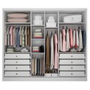 Ver imagem 2 de Guarda Roupa Casal Linea 6 Portas 8 Gavetas Neve – Novo Horizonte