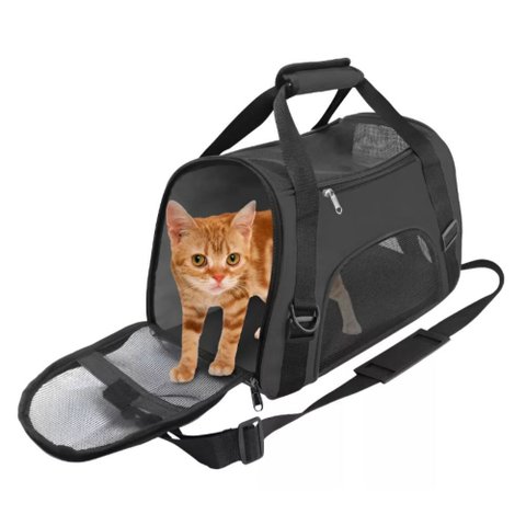 Bolsa Mala Transporte Cachorro Gato Nylon 8kg Avião e Carro