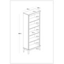 Ver imagem 3 de Estante de Madeira Maciça 4 Prateleiras - Amarelo Lemon