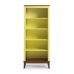 Estante de Madeira Maciça 4 Prateleiras - Amarelo Lemon - 2