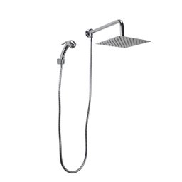 Ducha Chuveiro Inox 20 Cm com Chuveirinho de Mão com Trava - 2