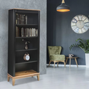 Ver imagem 5 de Estante de Madeira Maciça 4 Prateleiras - Preto