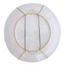 Ver imagem 3 de Suporte Gancho Mola Dourada Prato Decorativo Parede Pendurar Mesa 14 a 24 Cm
