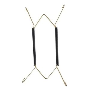 Suporte Gancho Mola Dourada Prato Decorativo Parede Pendurar Mesa 14 a 24 Cm