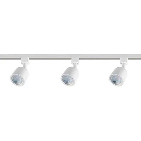 Luminatti - Kit Trilho 1 Metro Branco Eletrificado com 3 Spots 5w 6000k
