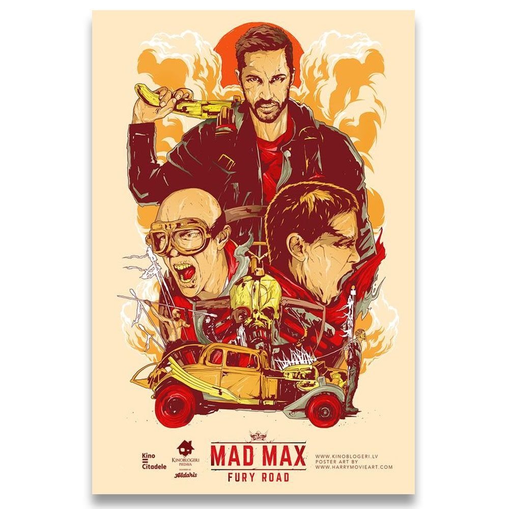Poster Decorativo 42cm x 30cm A3 Brilhante Mad Max b2
