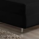 Ver imagem 2 de Jogo de Cama Casal Nobre 3 Peças Luva de Box 55cm de Altura Malha 100% Algodão - Preto