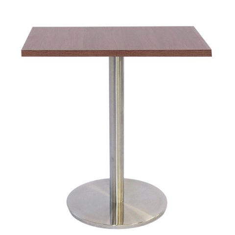 Mesa de Jantar Quadrada 70 cm Tampo Evora em MDP Base Beta Bistrô