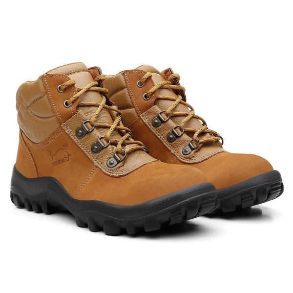 Bota Masculina Safetline Miura Marrom Tamanho 44 - 3