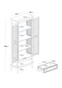 Ver imagem 3 de Cristaleira 2 Portas + 1 Gaveta - Off White