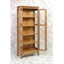 Ver imagem 3 de Cristaleira de Madeira Maciça 2 Portas - Amêndoa - Verniz