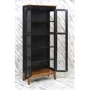 Ver imagem 3 de Cristaleira de Madeira Maciça 2 Portas - Preto