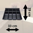 Ver imagem 4 de Porta Notas,cédulas e Moedas Niqueleira Preto Acabamento Moveis para Mercado Loja