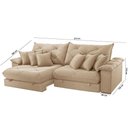 Ver imagem 5 de Sofá Ágata Linho Dois Módulos de 80 Cm B25 Meu Sofá Online A226 Linho Bege