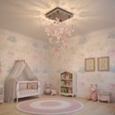 Ver imagem 1 de Lustre para quarto infantil  Bebê, Menina, Menino em Cristal Base 20x20