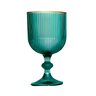 Jogo com 6 Taças Cameratta de Vidro Verde com Borda Dourada para Agua ou Suco 365ml - 3