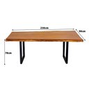 Ver imagem 3 de Mesa de Jantar 6 Lugares Industrial Madeira Maciça 230x90cm