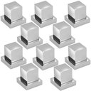 Ver imagem 1 de Kit 10 Acabamentos Registro Quadrado 1/2 Ou 3/4 100% Metal