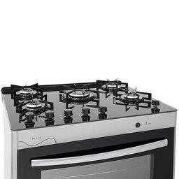 Fogão Suggar Neo Glass 5 Queimadores Mesa Vidro Prata Inox Fgvng510prix Bivolt - 6