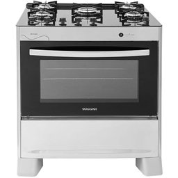 Fogão Suggar Neo Glass 5 Queimadores Mesa Vidro Prata Inox Fgvng510prix Bivolt - 1