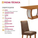 Ver imagem 6 de Mesa de Jantar Milena 6 Lugares Retangular MDF 180cm Moderna