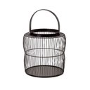 Ver imagem 1 de Lanterna Decorativa em Metal Preto 23x22 cm - D’Rossi Lanterna Metal