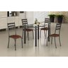 Conjunto Mesa com Tampo Vidro Retangular e 4 Cadeiras Madmelos - 1