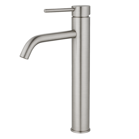 Torneira de Água Fria Bica Alta para Banheiro - Aço Escovado - Dp8102 Drop Metais