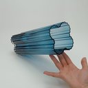 Ver imagem 4 de Vaso Decorativo Enfeite Casa Planta Home&co Vidro 30x10x10cm Azul