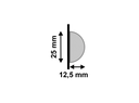 Ver imagem 4 de Meia Curva 598 Branca Poliest 2,5cm Santa Luiza (cx 06br)