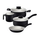 Ver imagem 1 de Jogo de Panelas Tramontina Linz 4 Peças em Aluminio Antiaderente Starflon Max Preto