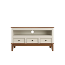 Ver imagem 4 de Rack para TV 43 Polegadas Madeira Maciça 3 Gavetas Rústico 113,8cm Off White - Apaixone & Decore