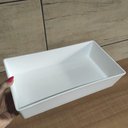 Ver imagem 2 de 10 Travessas Retangular 3L Branca Grande Servir a Mesa Salada Sobremesa Risoto Petisco Coza