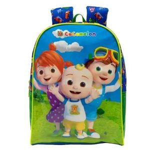 Mochila Infantil Escolar de Costas Cocomelon X1 16 Azul Xeryus