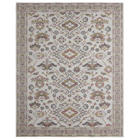 Tapete Funcional Medalhão Cinza 51 1.50 x 2.00