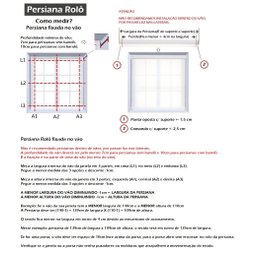 CORTINA PERSIANA ROLO TELA SOLAR 5% 0,40 Larg X 0,90 Alt:Cinza - 8