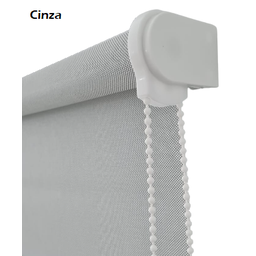 CORTINA PERSIANA ROLO TELA SOLAR 5% 0,40 Larg X 0,90 Alt:Cinza - 1