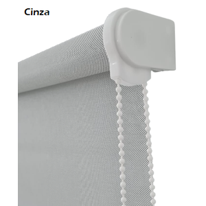 CORTINA PERSIANA ROLO TELA SOLAR 5% 0,40 Larg X 0,90 Alt:Cinza