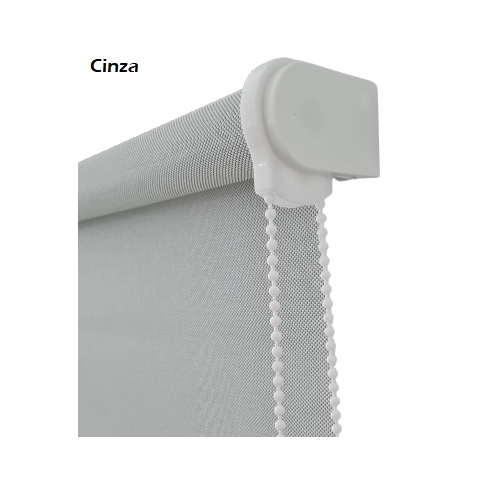 CORTINA PERSIANA ROLO TELA SOLAR 5% 0,40 Larg X 0,90 Alt:Cinza