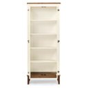 Ver imagem 2 de Cristaleira de Madeira Maciça 2 Portas - Off White