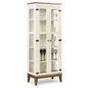 Ver imagem 1 de Cristaleira de Madeira Maciça 2 Portas - Off White