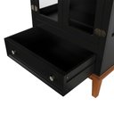 Ver imagem 5 de Cristaleira 2 Portas + 1 Gaveta - Preto