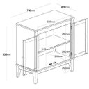 Ver imagem 4 de Balcão de Madeira Maciça 2 Portas - Amêndoa Verniz