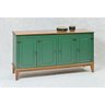 Balcão de Madeira Maciça 4 Portas - Verde. - 2