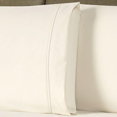 Jogo de Cama Lençol Queen Conforto Percal 300 Fios 3 Peças - Palha