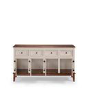 Ver imagem 2 de Balcão de Madeira Maciça 4 Portas e 4 Gavetas - Off White