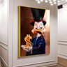 Quadro Tio Patinhas Mc Duck:150x100/DOURADA - 2