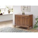 Ver imagem 2 de Balcão de Madeira Maciça 3 Portas - Amêndoa Verniz