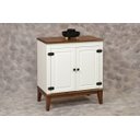 Ver imagem 2 de Balcão de Madeira Maciça 2 Portas - Branco